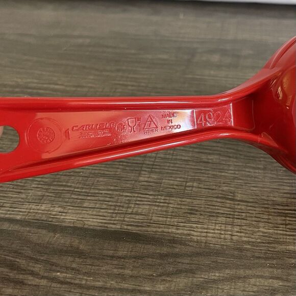 Set Of 2 Carlisle Measure Miser Plastic Spoons Red 2oz 4924 Green 4oz 4928 - Picture 9 of 9